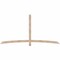Ekena Millwork Bellingham Smooth Timber Gable Bracket, Douglas Fir, 96"W x 48"H x 1 1/2"D x 3 1/2"F, 12/12 Pitch GBW096X48X0204BEL00SDF - alternate 1